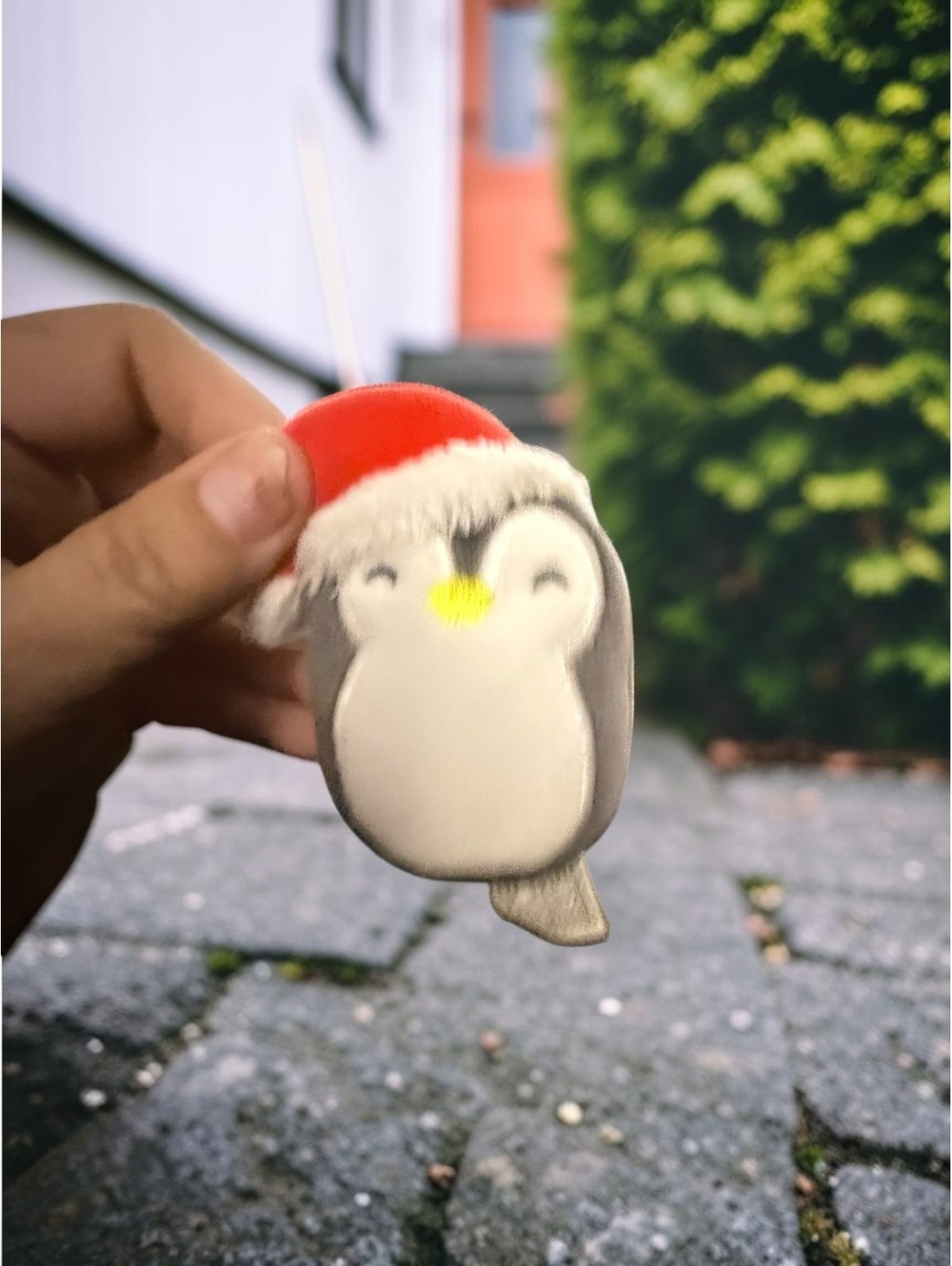 Squishmallows Luna Penguin Santa Hat Holiday Micromallows Mini Plush